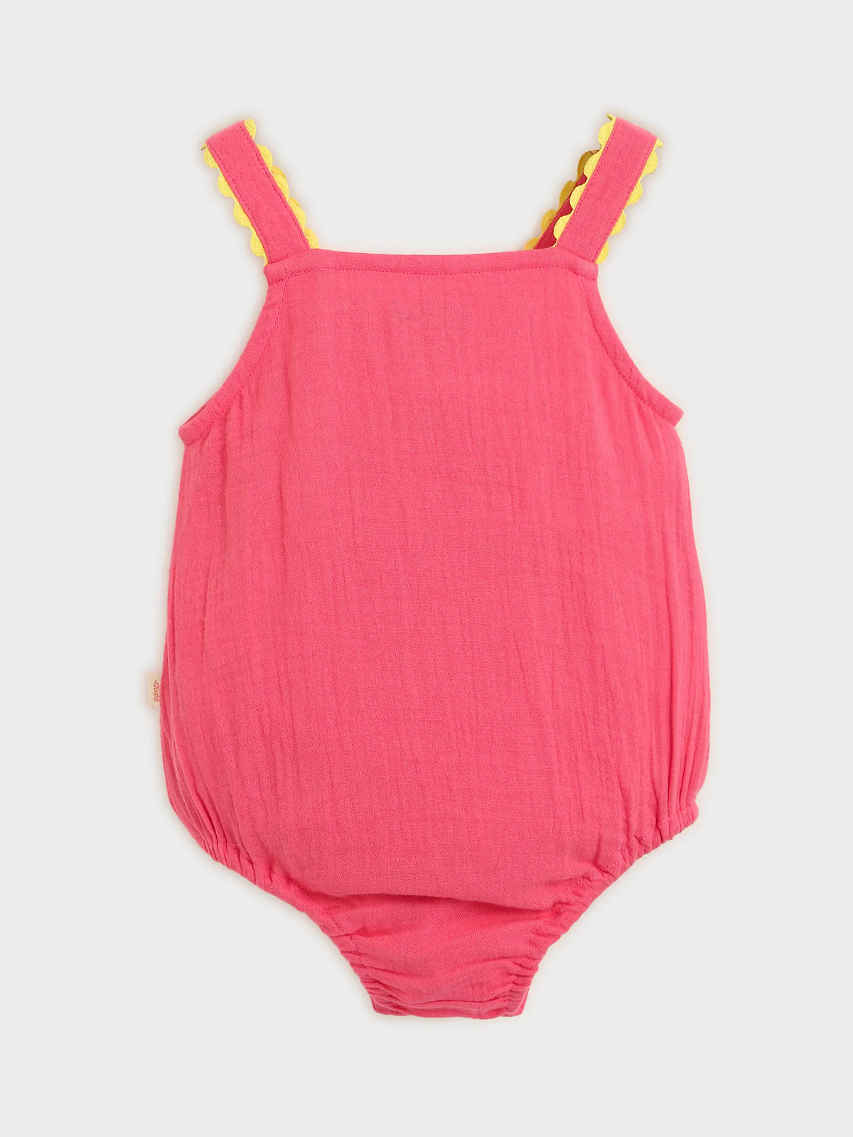 Coral Pocket Detail Baby Bodysuit