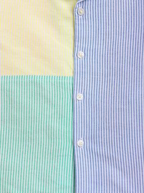 Colourblock Striped Short Sleeve Shirt