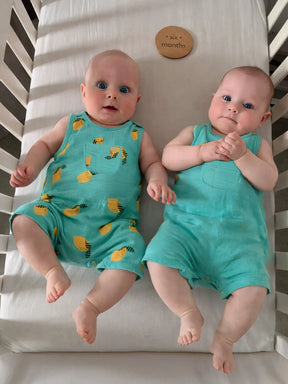 Cool Lemonade Reversible Cotton Romper