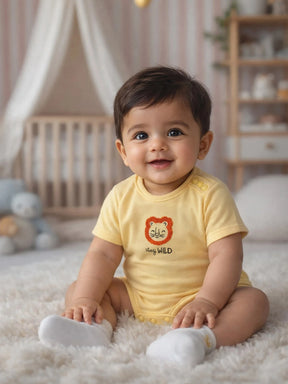 Stay Wild Lion Baby Boys Bodysuit