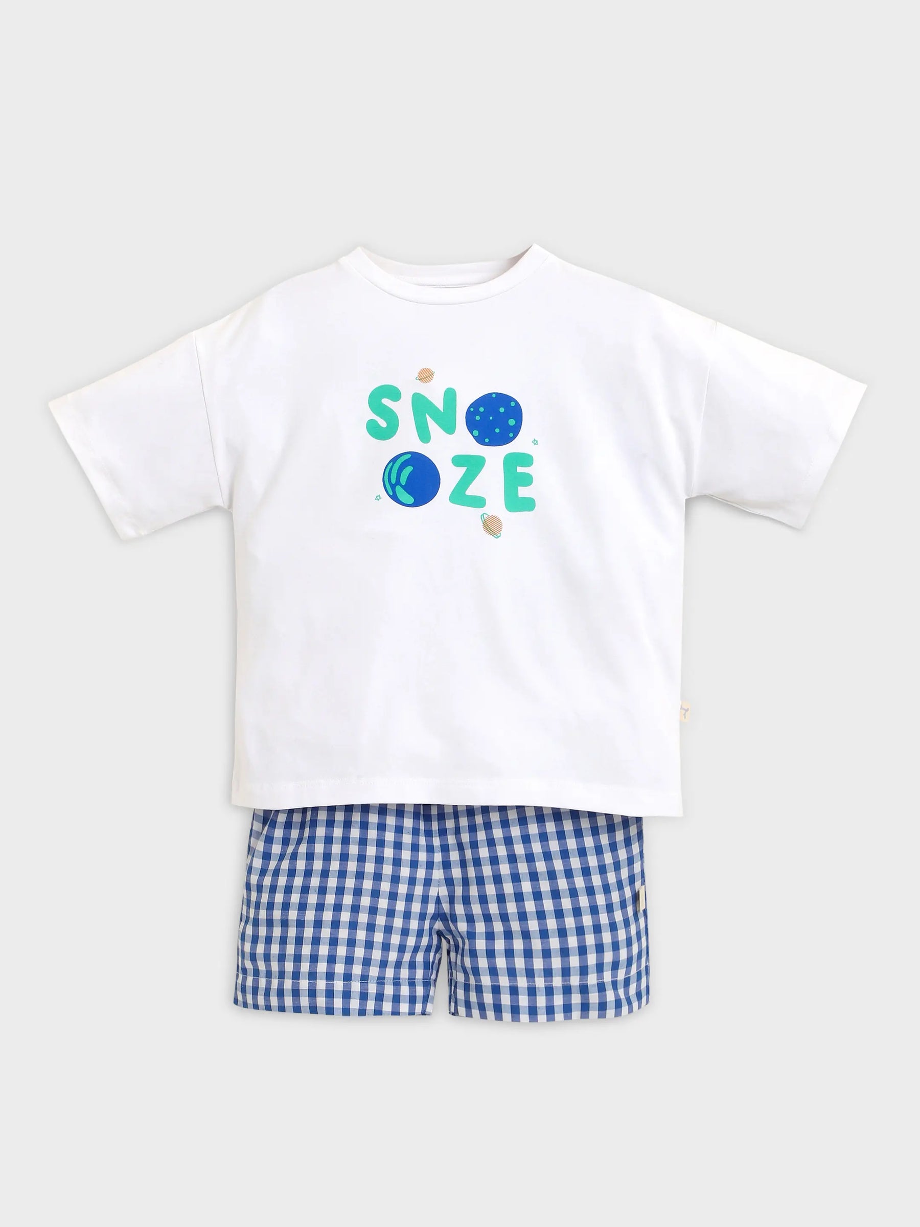 Boy Non matching Nightsuit White 1443