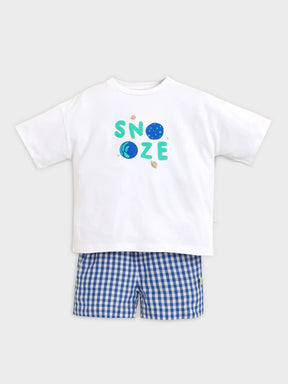 Boy Non matching Nightsuit White 1443