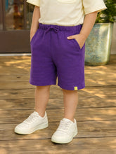 Black Currant Cotton Shorts