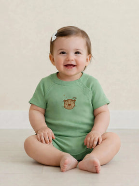 Little Cub Green Baby Girls Bodysuit