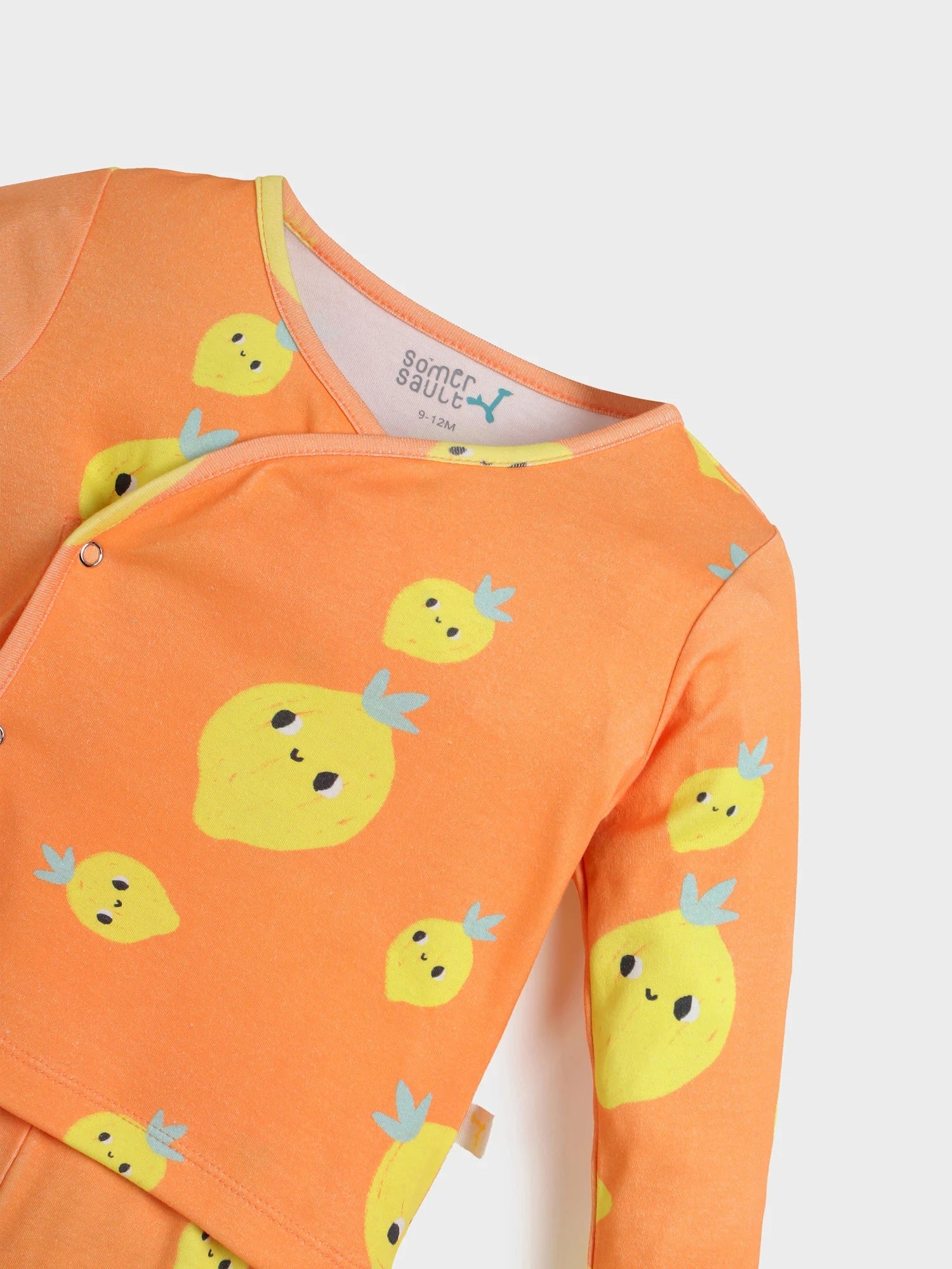 Orange Citrus Print Baby Boys Co-Ord Set