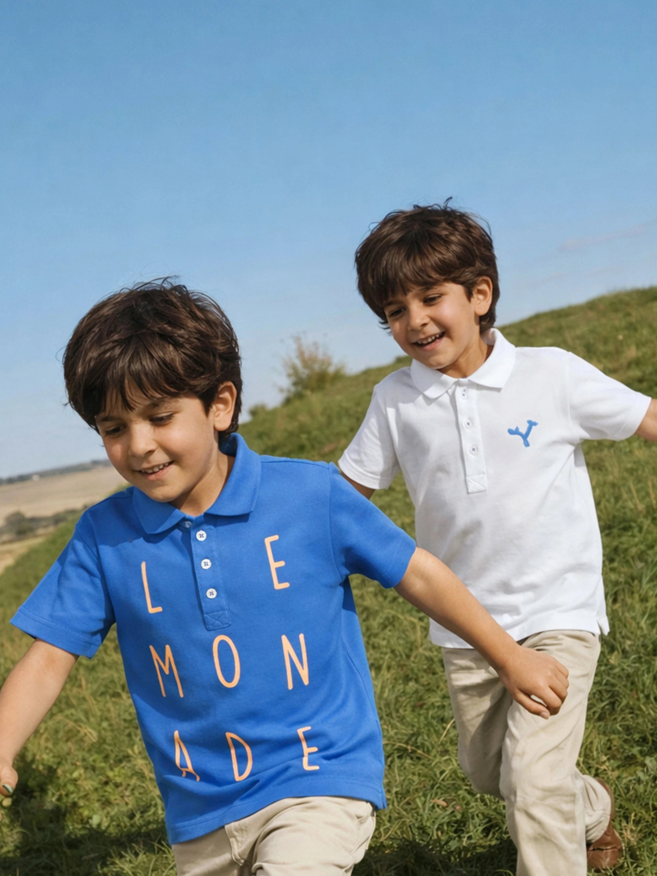 Pack of Two Lemonade Graphic Polo T-Shirts