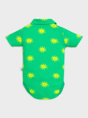 Green Sunshine Print Bodysuit