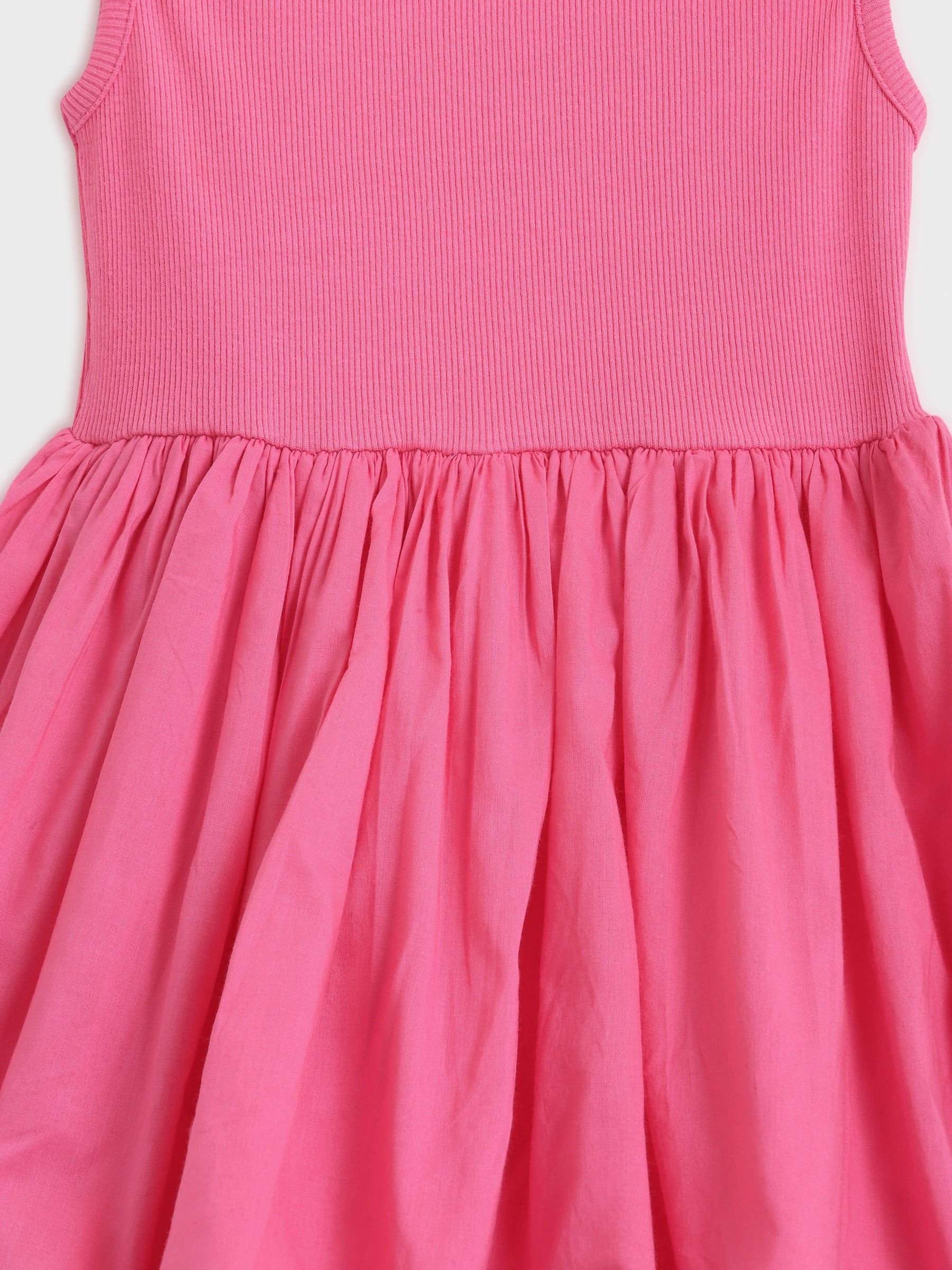 Rose Pink Flutter Sleeve Dress