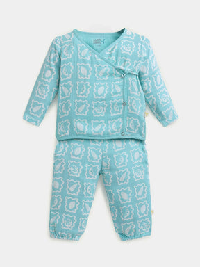 Soft Breeze Printed Jhabla Baby Boys Set