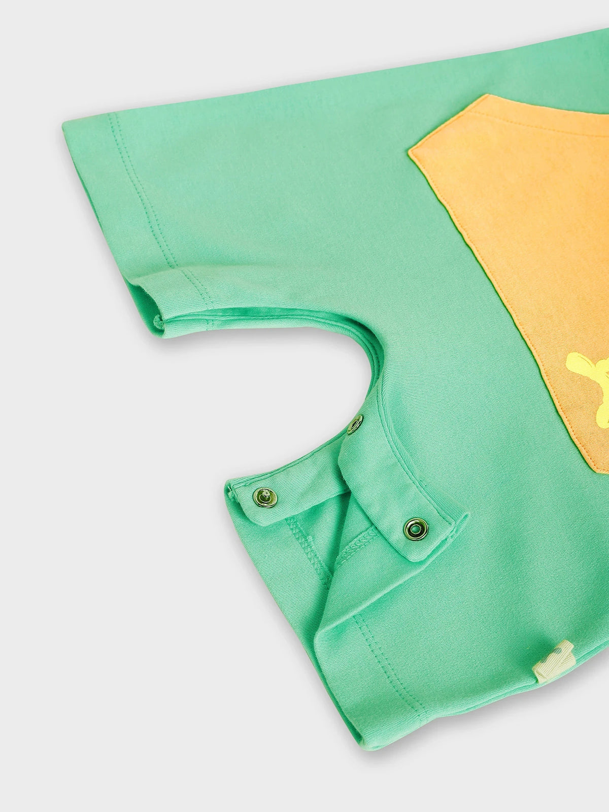 Colorblock Hooded Baby Boy Romper