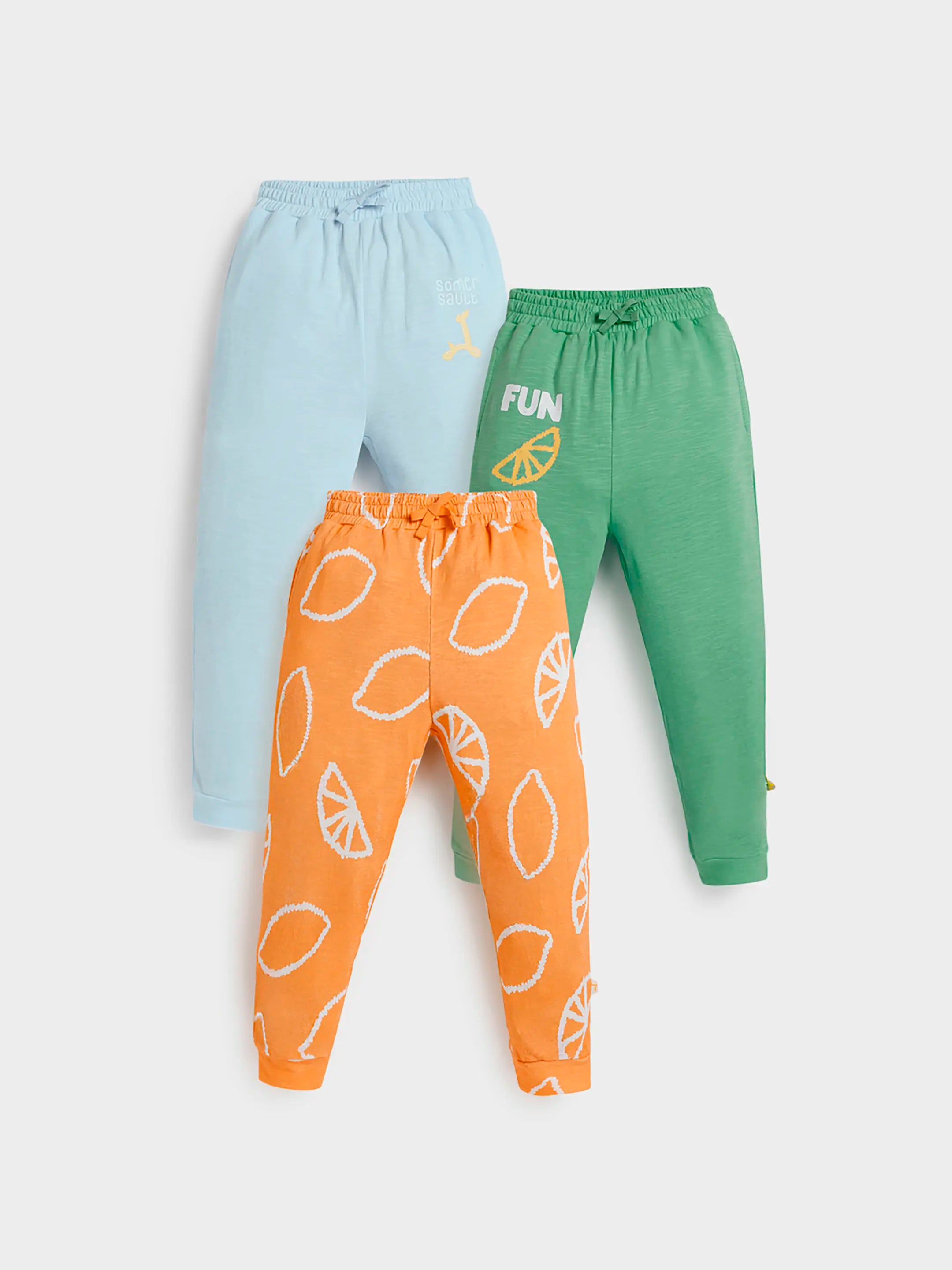 Pack of 3 Graphic Joggers