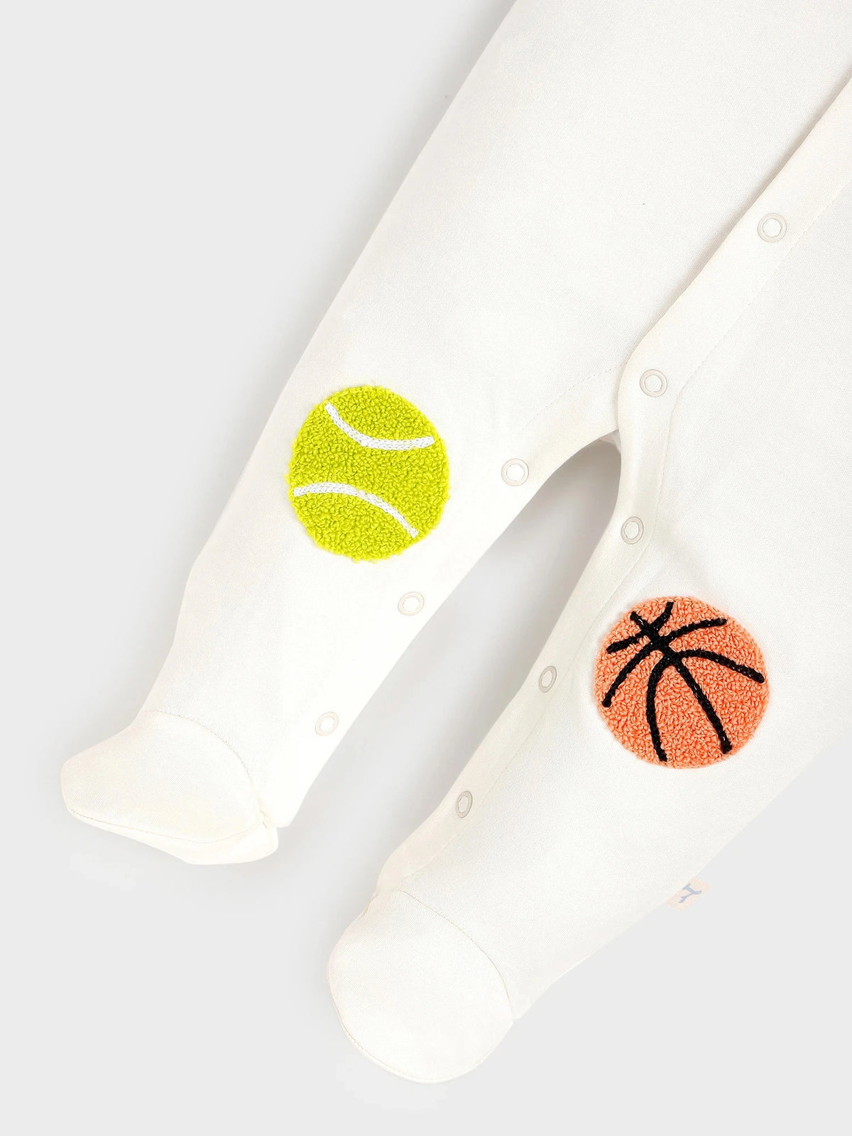 White Sporty Sleepsuit
