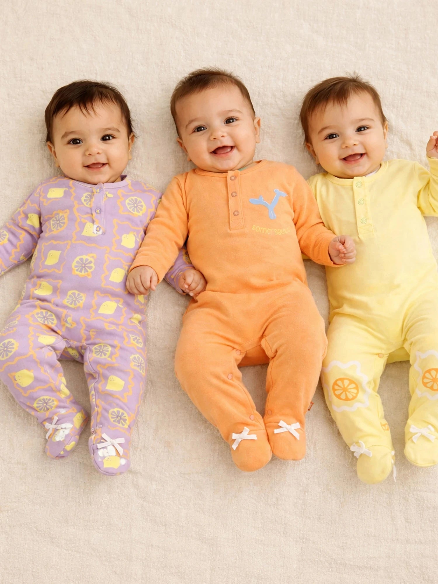 Printed Sleepsuit Pack of Three