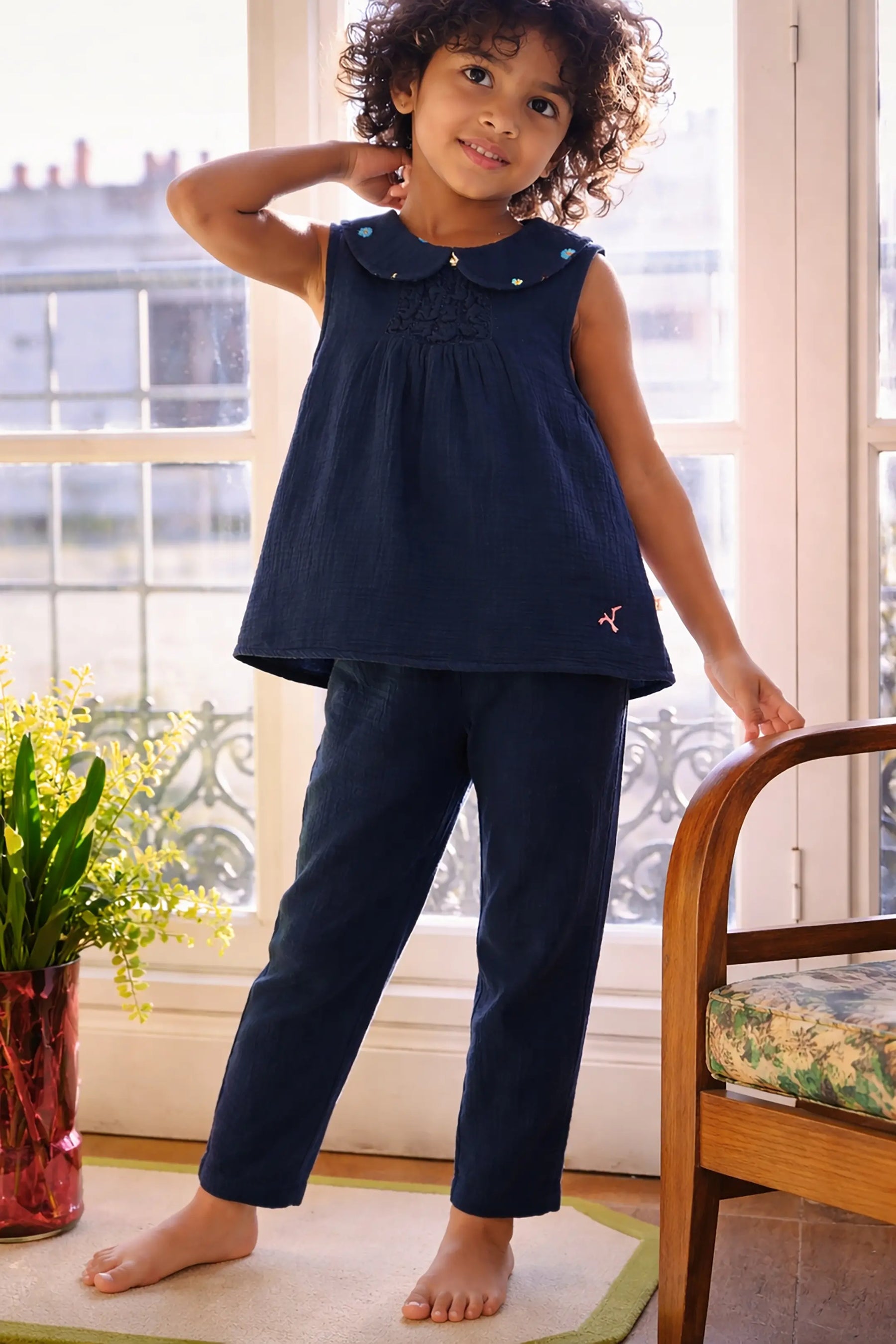 Girl Co-ord Set Blue 1729