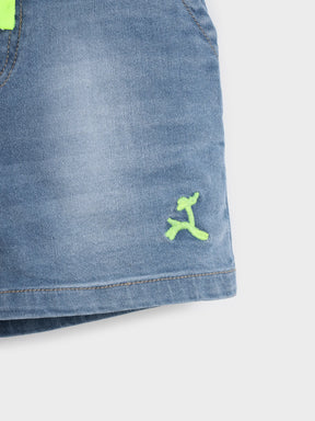 Boy Knee Length Shorts Blue 1428