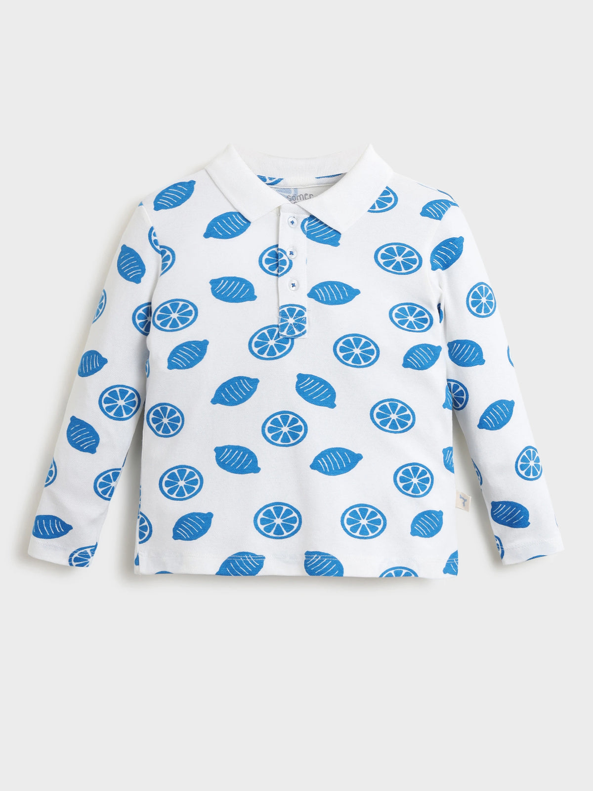 Printed Polo Neck Tee