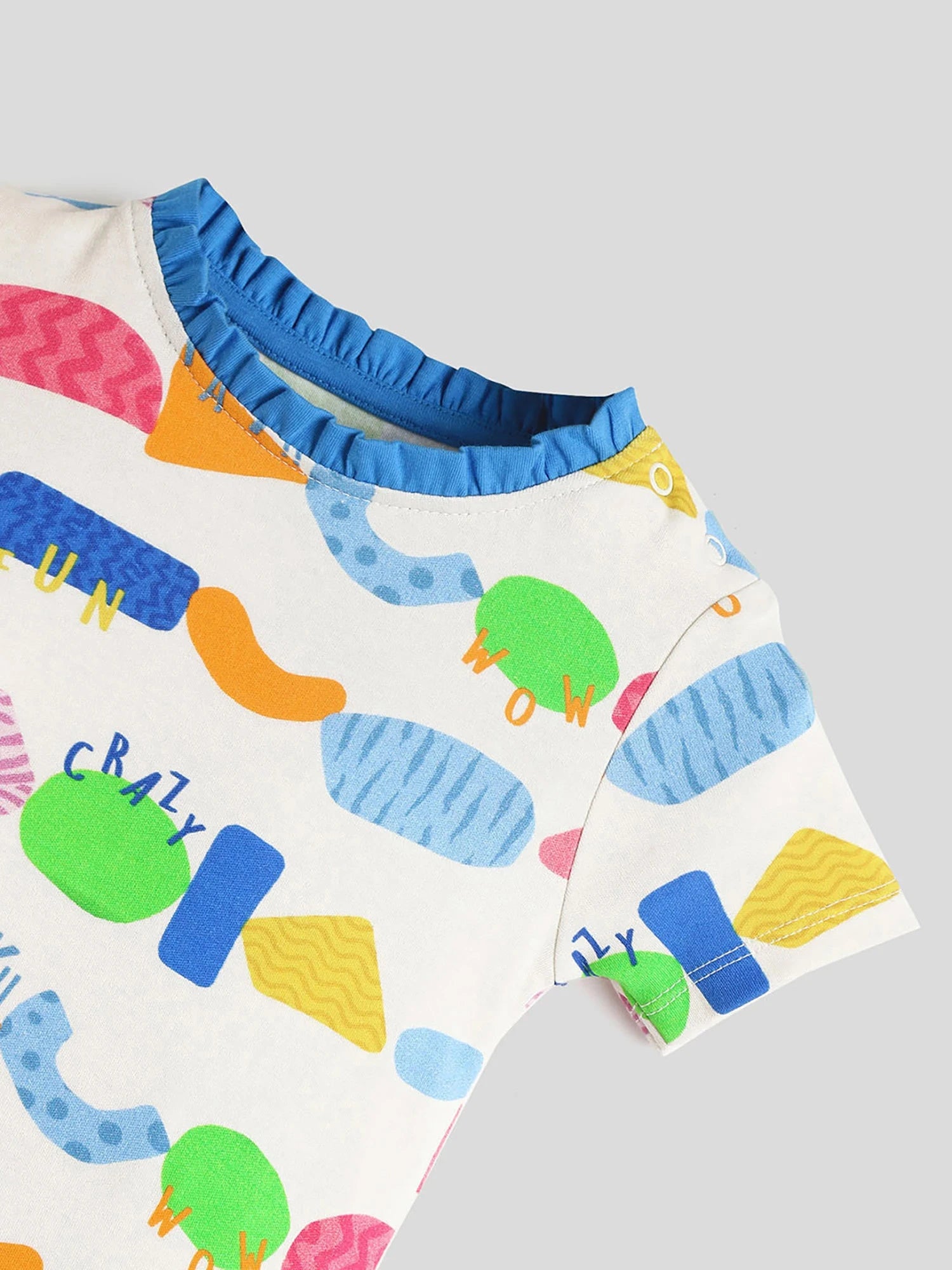 Crazy Wow Ruffled Cotton Bodysuit