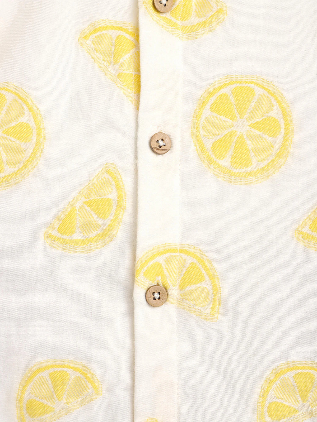 Lemon Print Sleeveless Baby Romper