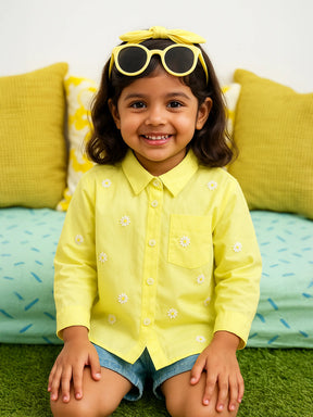 Daisy Embroidered Shirt