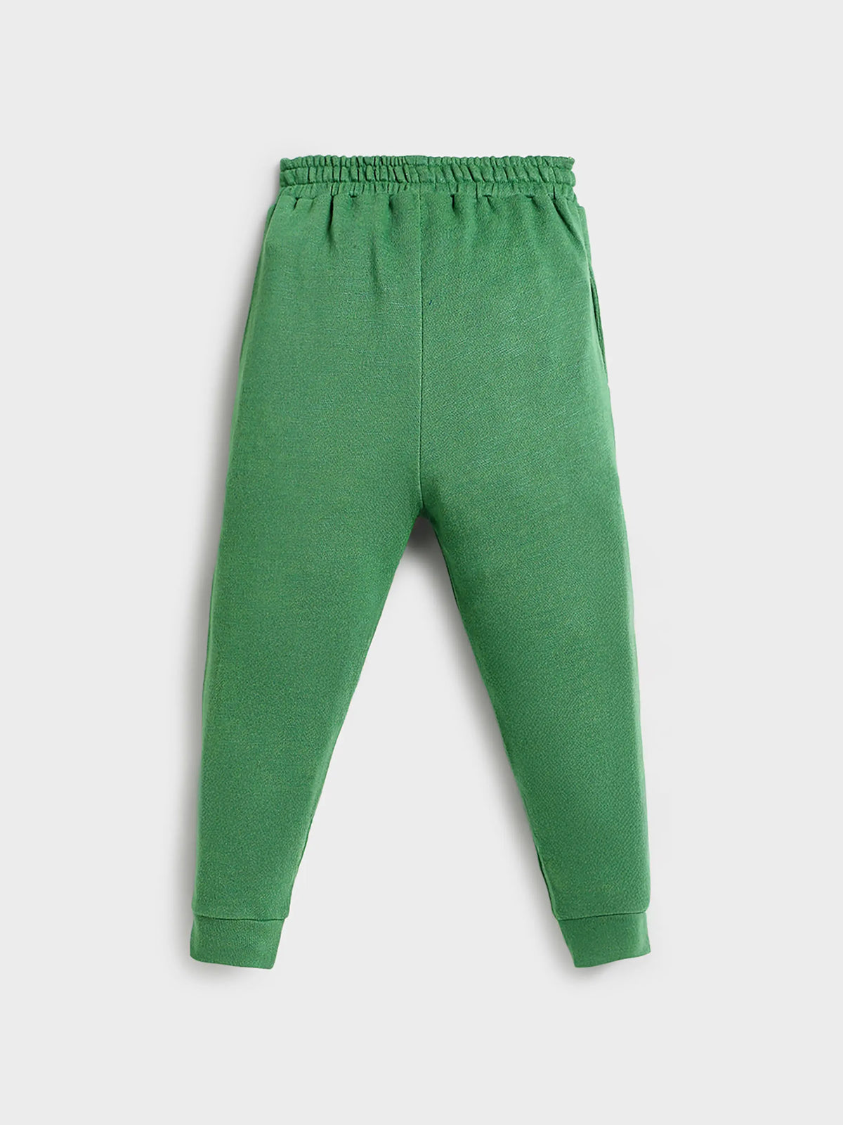 Boys Zesty Green Cotton Joggers