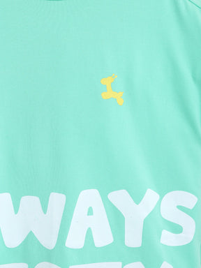 Boy Half Sleeve T-shirt Green 1525