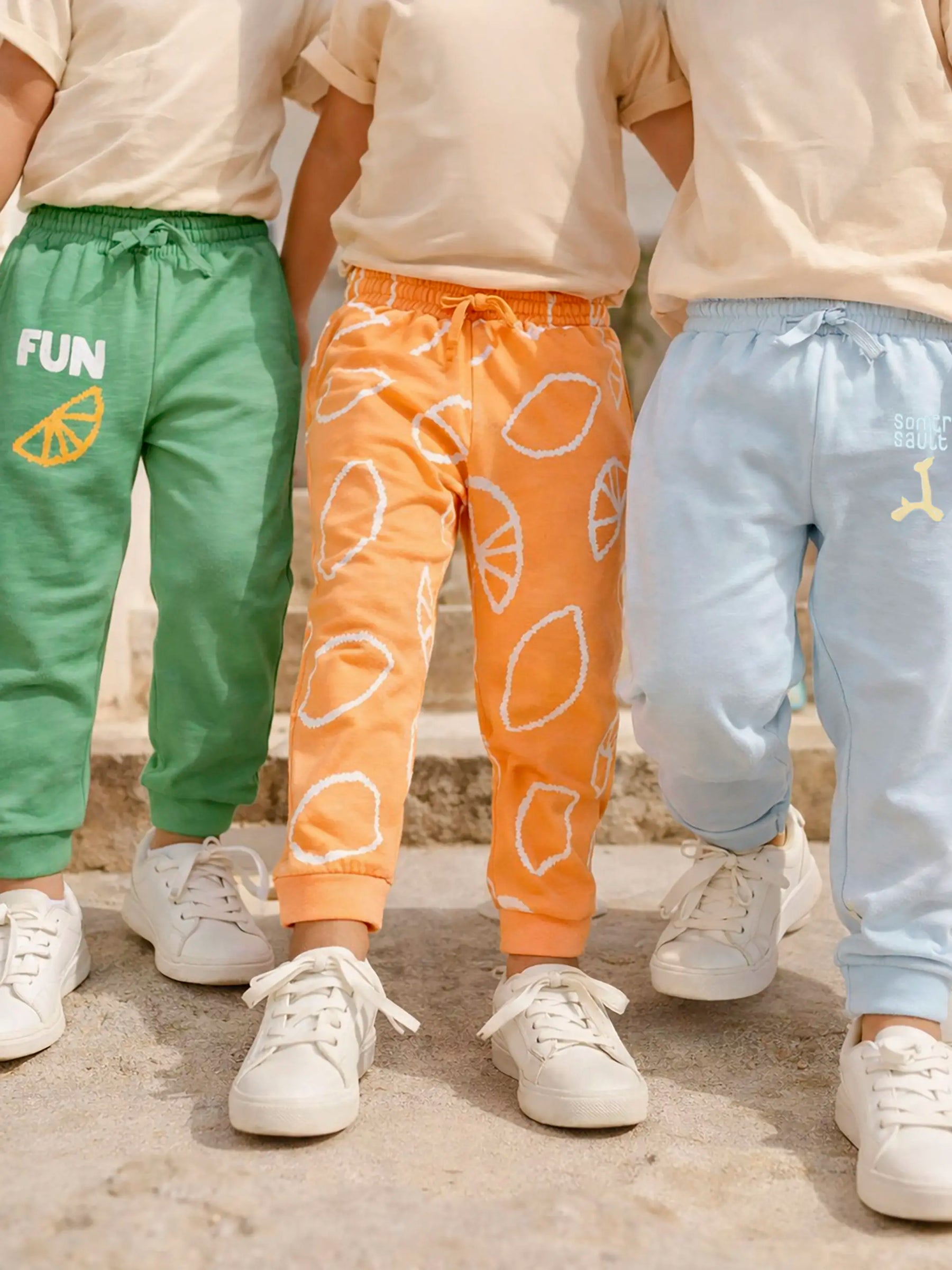 Boy Jogger Trousers BlueGreenorange 1553