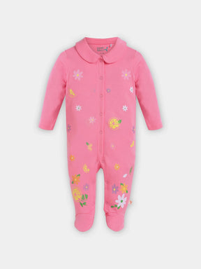 Rosy Dreams Printed Sleepsuit - Footed