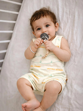 Gentle Waves Sleeveless Baby Girls Romper