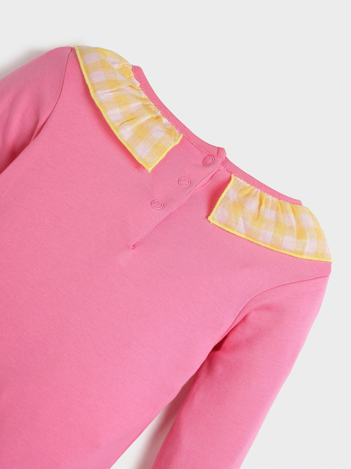 Pink ruffle bodysuit