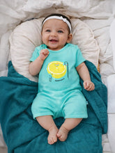 Girl Half Sleeve Romper Green 1484