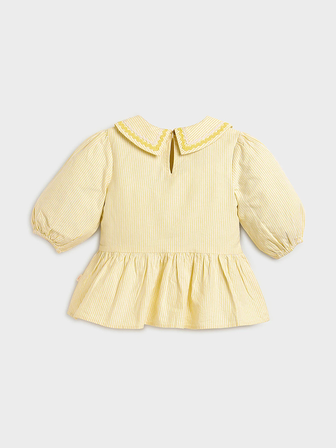 Mango Punch Peplum Cotton Top