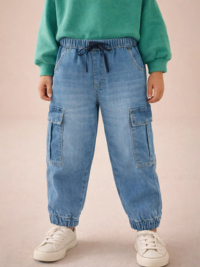 Denim Cargo Pants