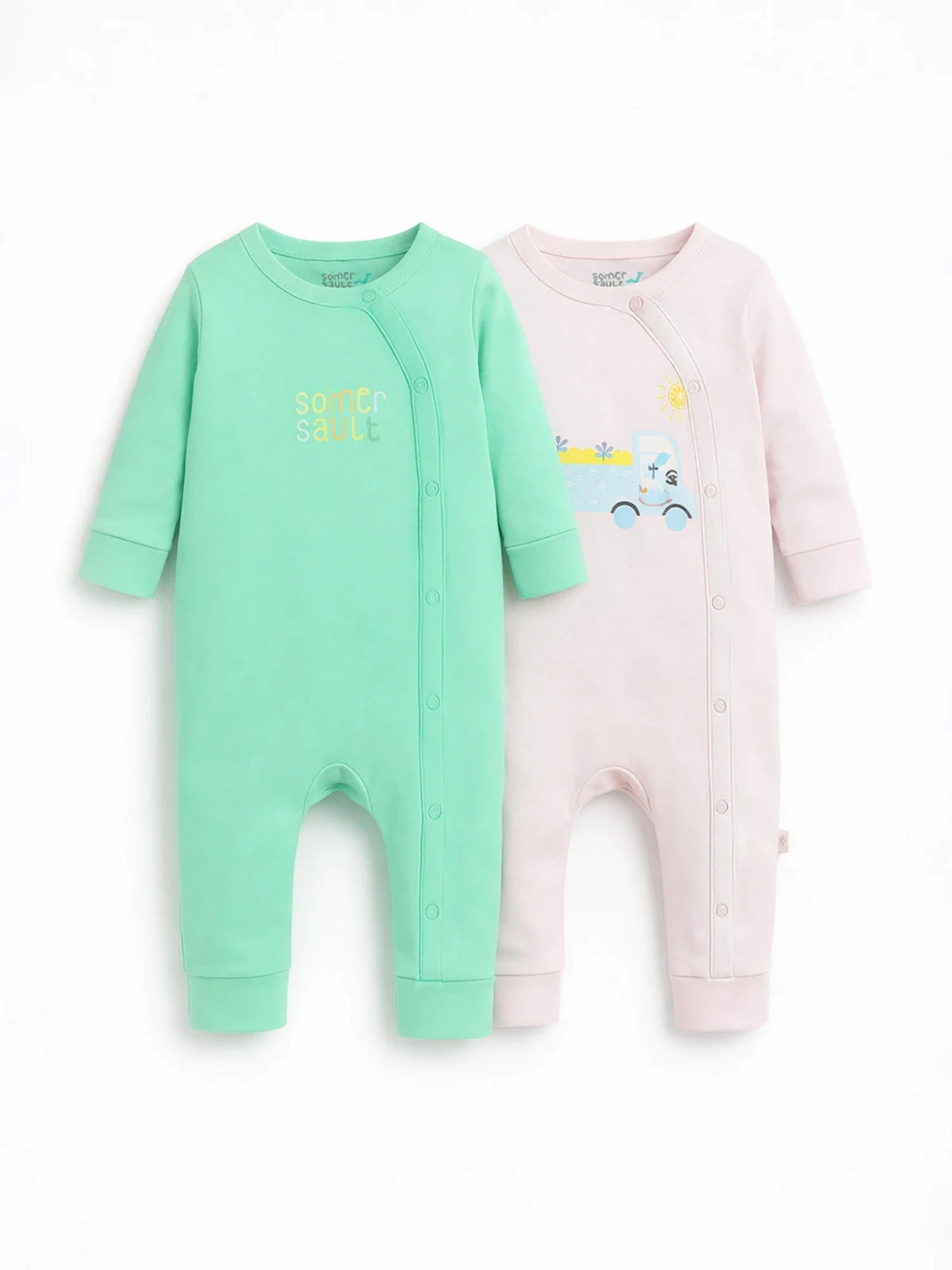 Bundle of Hug Printed Sleepsuit Multipack