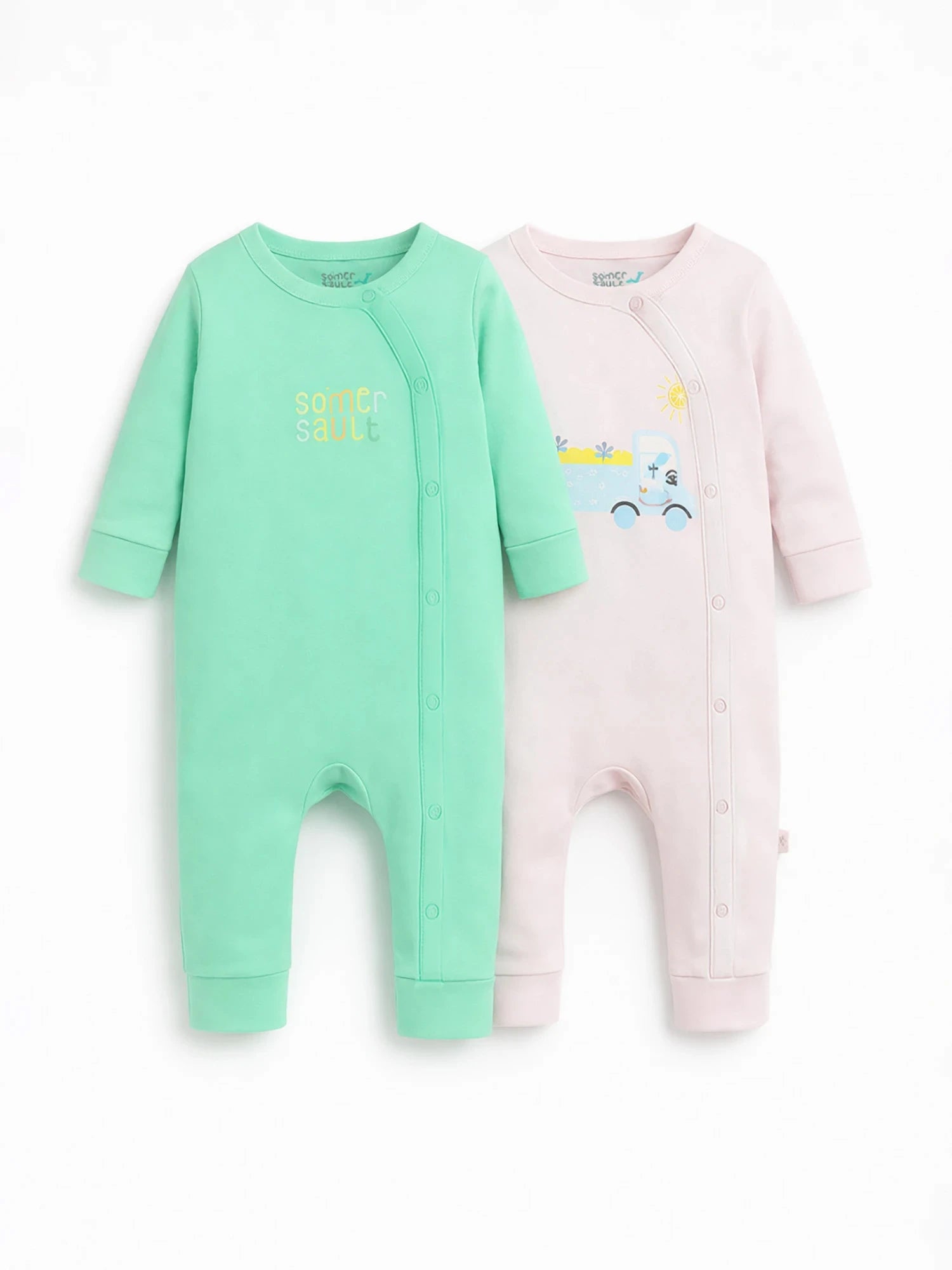 Bundle of Hug Printed Sleepsuit Multipack
