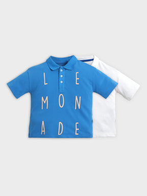 Pack of Two Lemonade Graphic Polo T-Shirts