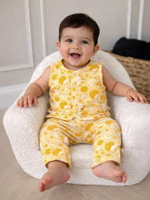 Golden Bloom Printed Cotton Baby Romper for Boys
