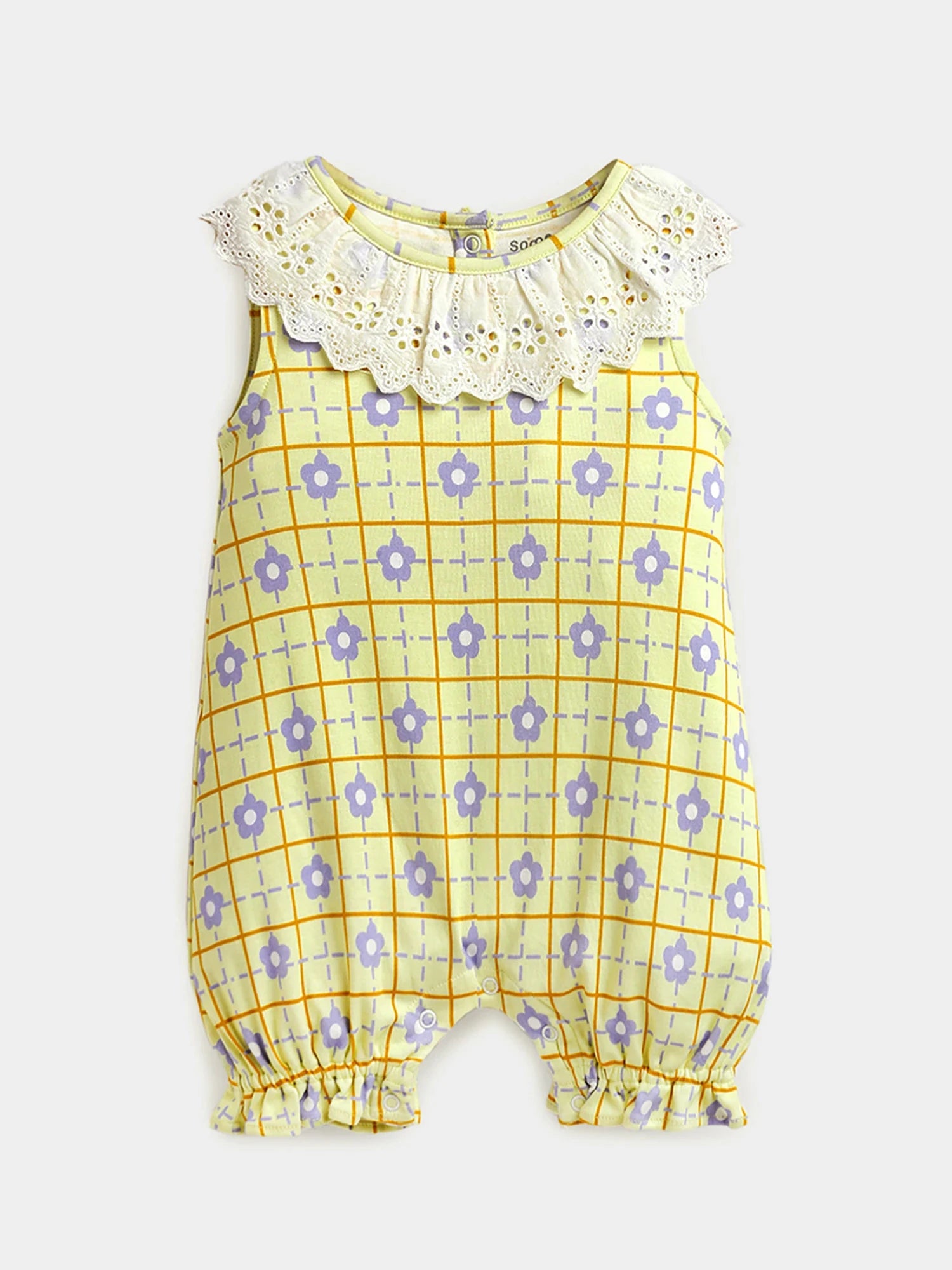 Blossom Printed Cotton Romper
