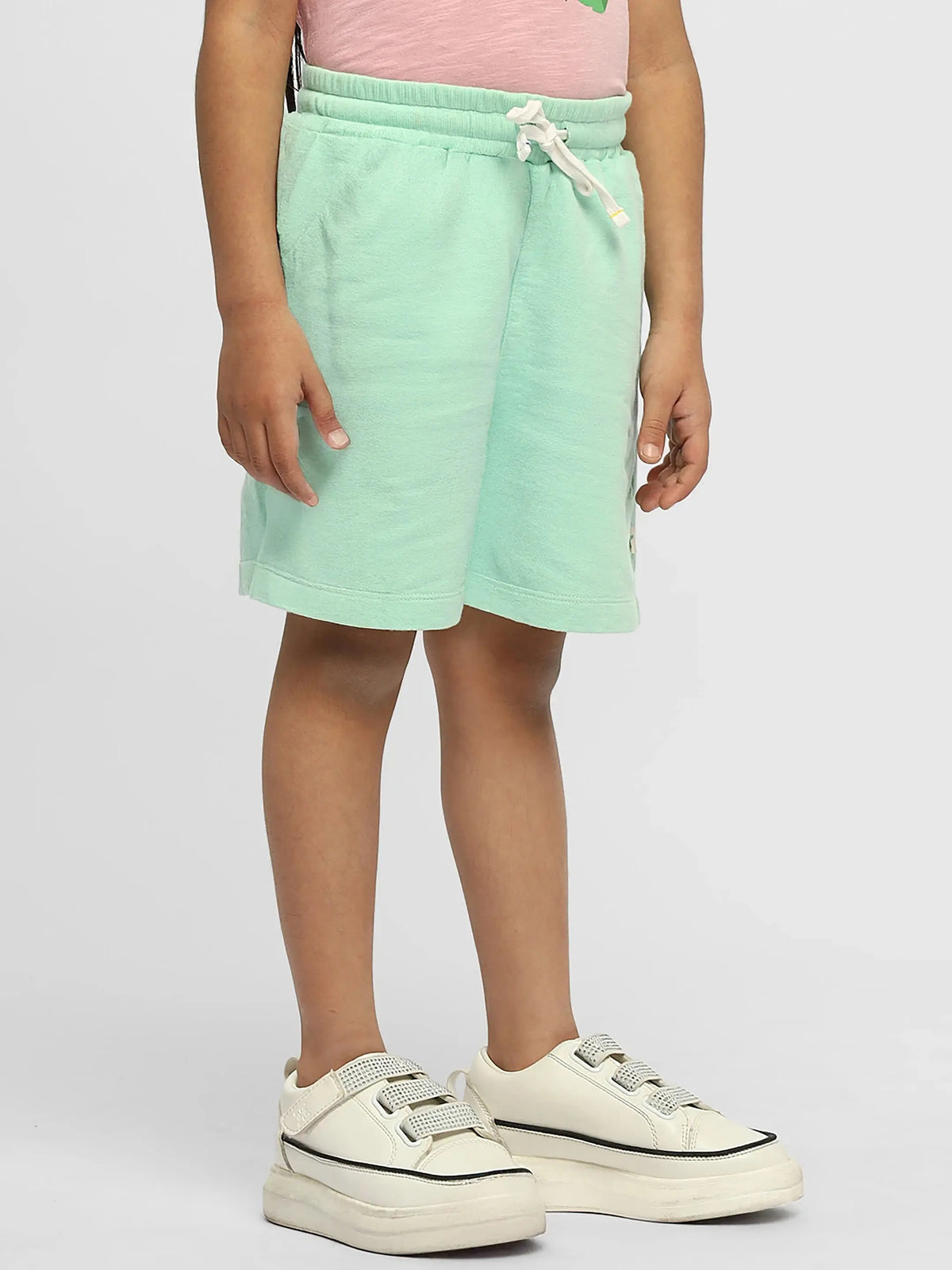 Mint Cotton Bermuda Shorts