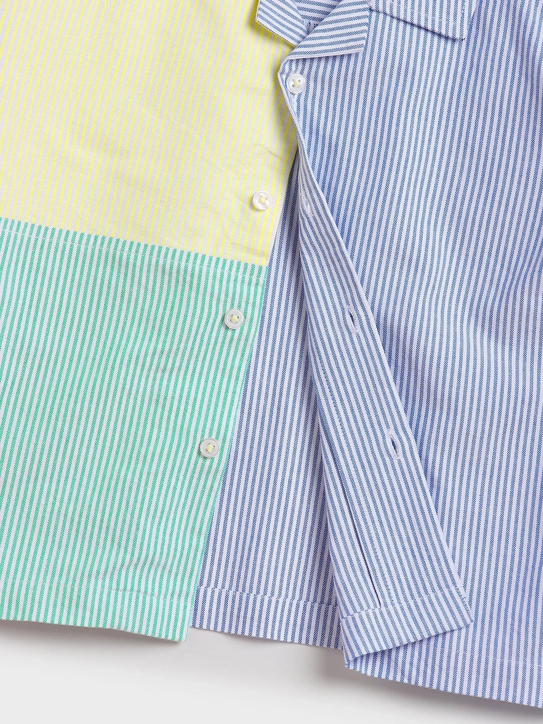 Colourblock Striped Short Sleeve Shirt