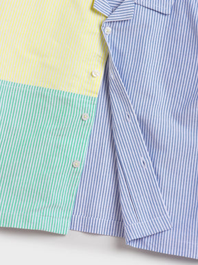 Colourblock Striped Short Sleeve Shirt