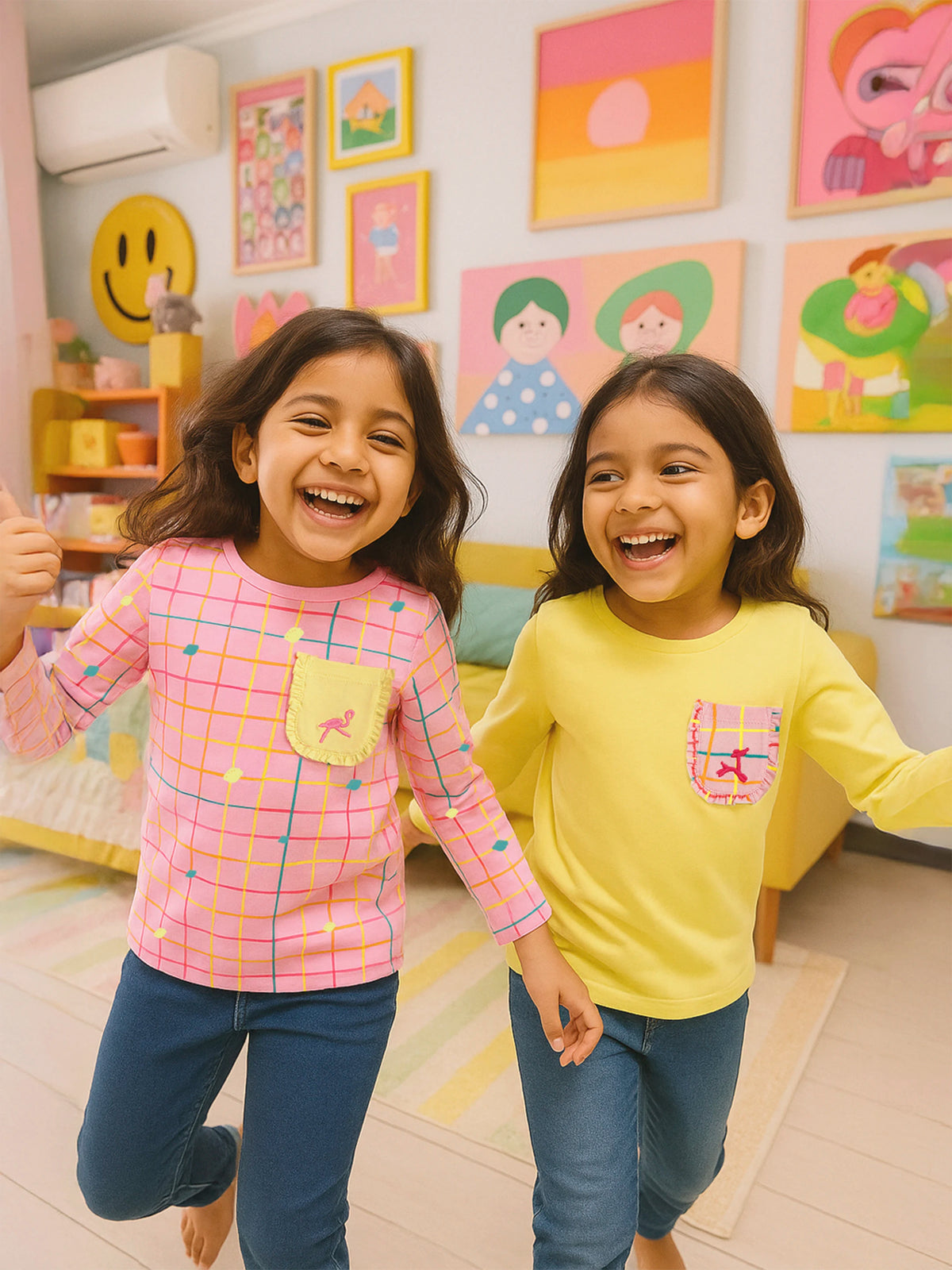 Ruffle Pocket Duo Tee Combo