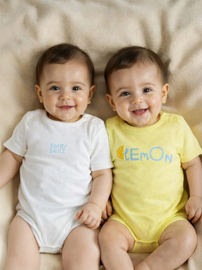 Lemon Graphic Baby Bodysuit Set