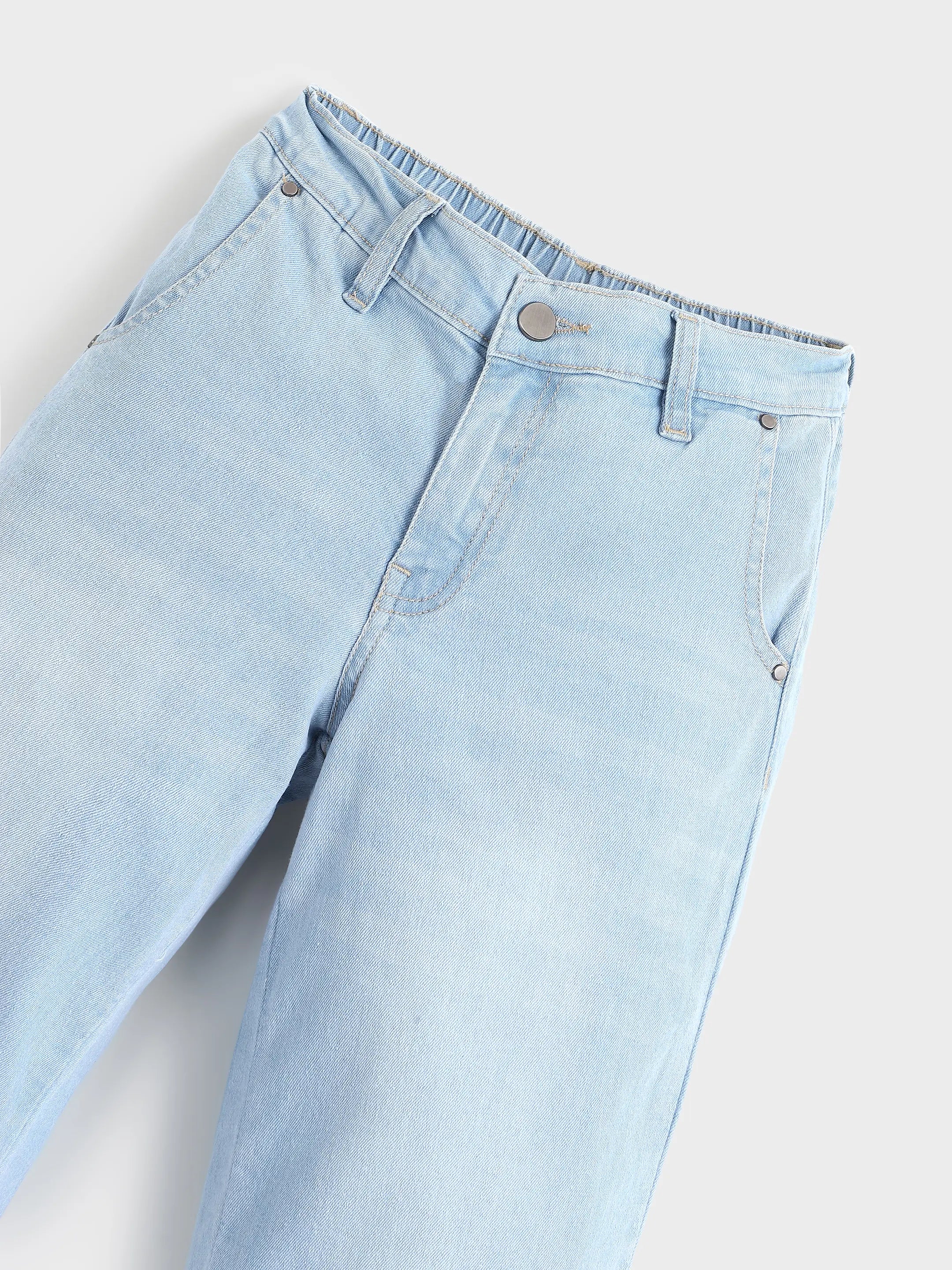 Scallop Hem Denim