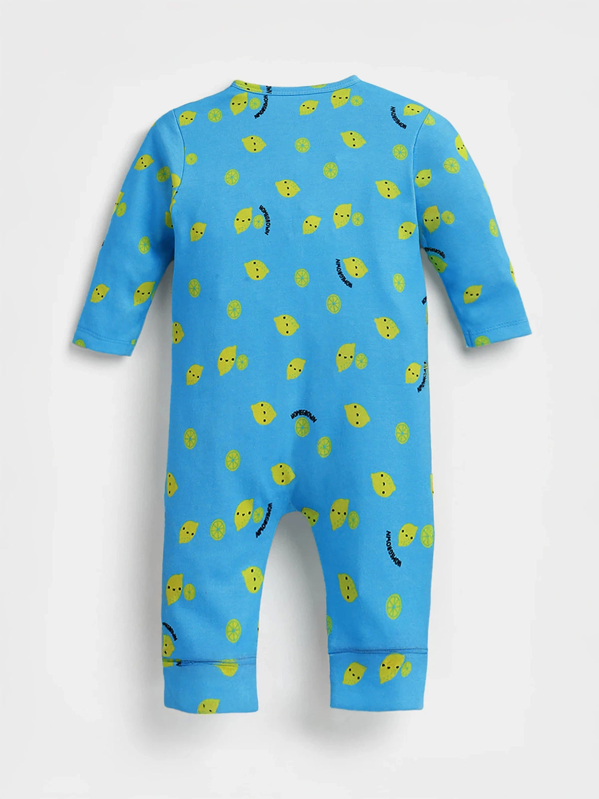 Lemon Printed Cotton Sleepsuit