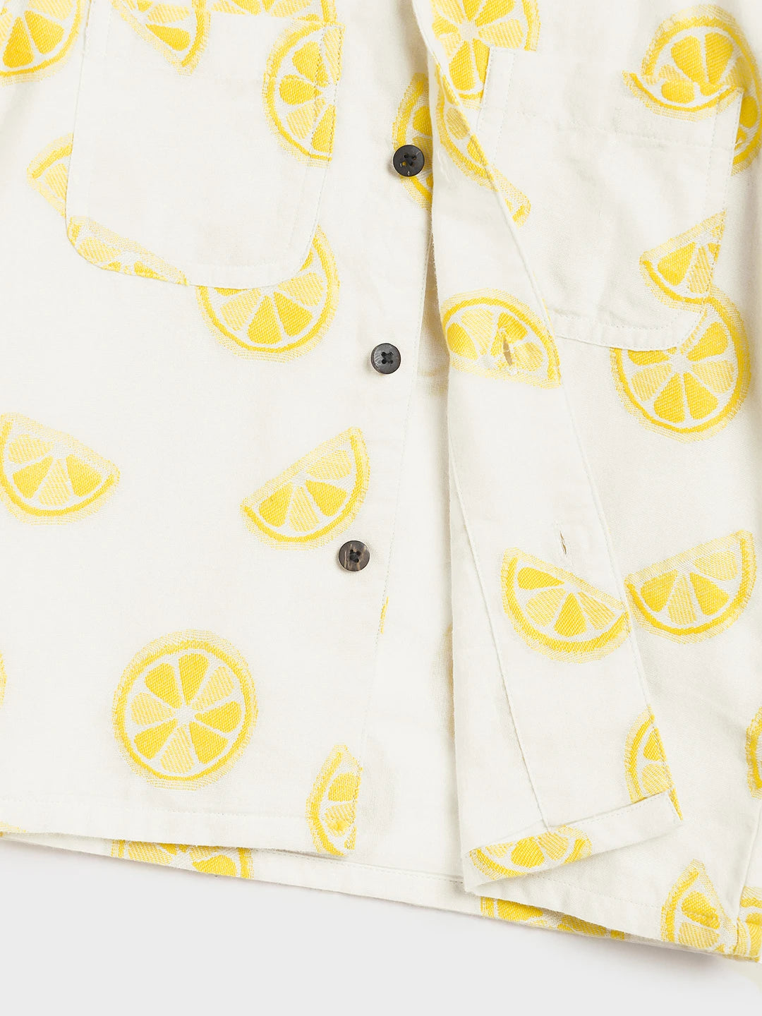 Lemon Print Short Sleeve Shirt