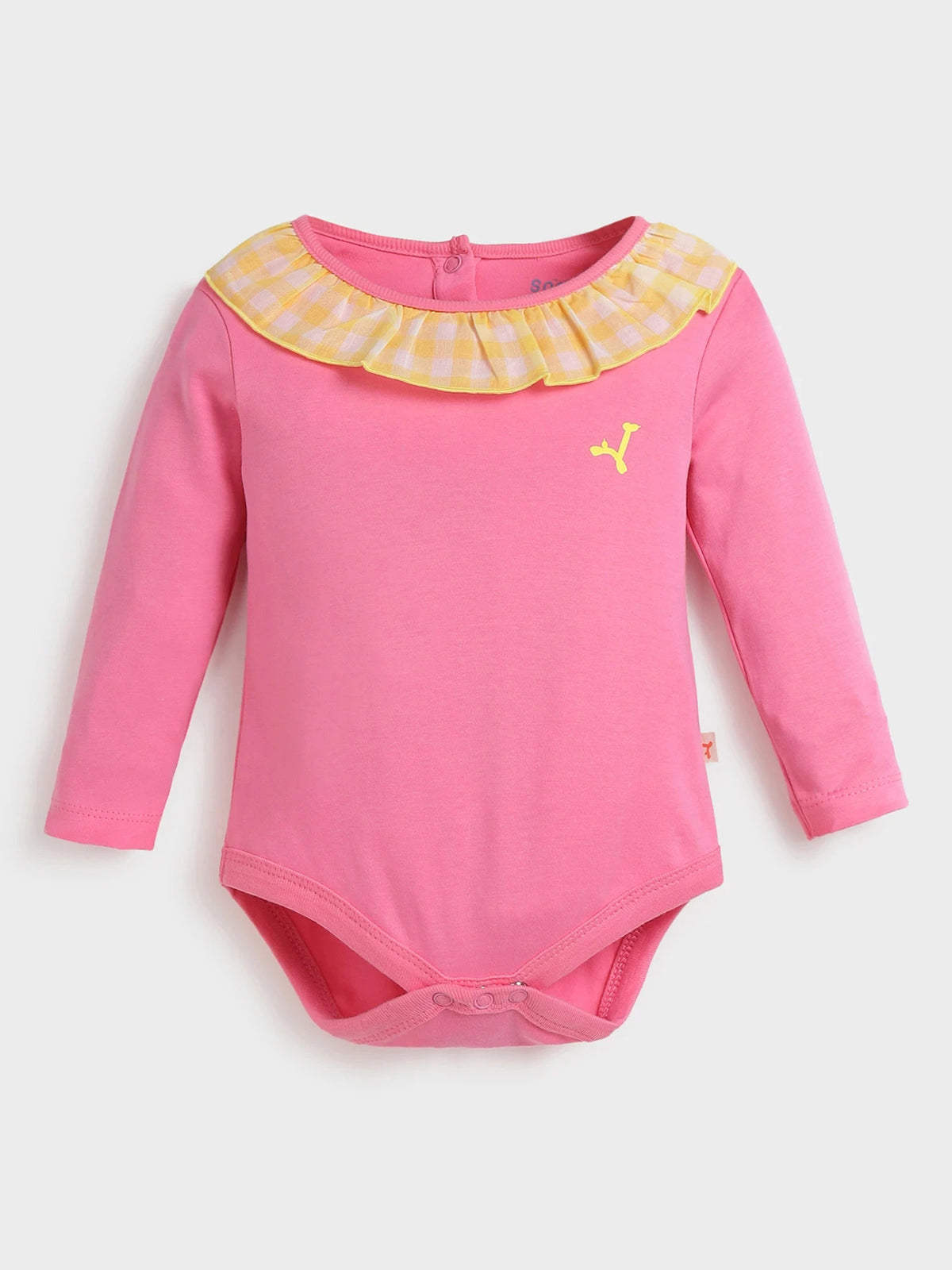 Pink ruffle bodysuit