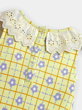 Blossom Printed Cotton Romper