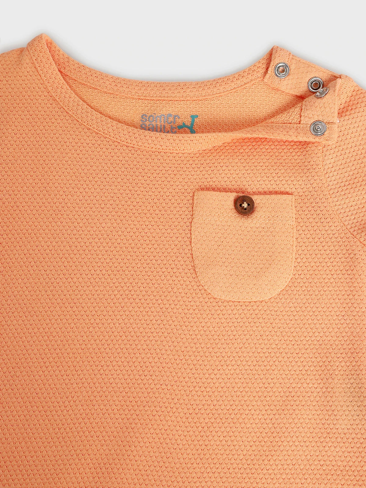 Pack of Two Pastel Textured Baby Romper Set