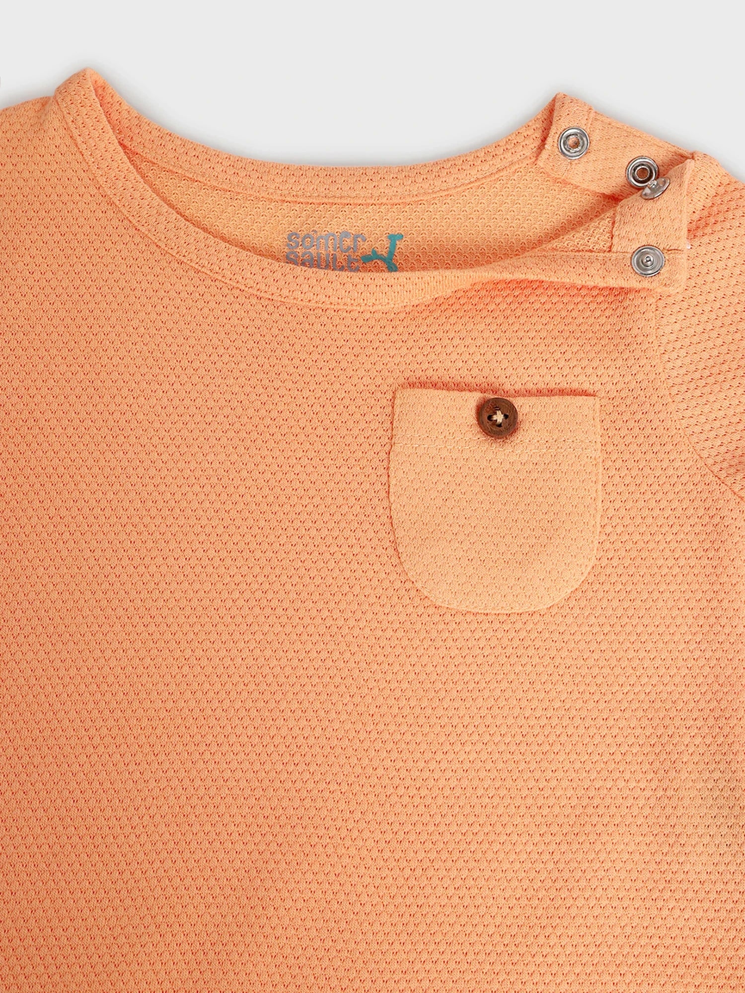 Pack of Two Pastel Textured Baby Romper Set