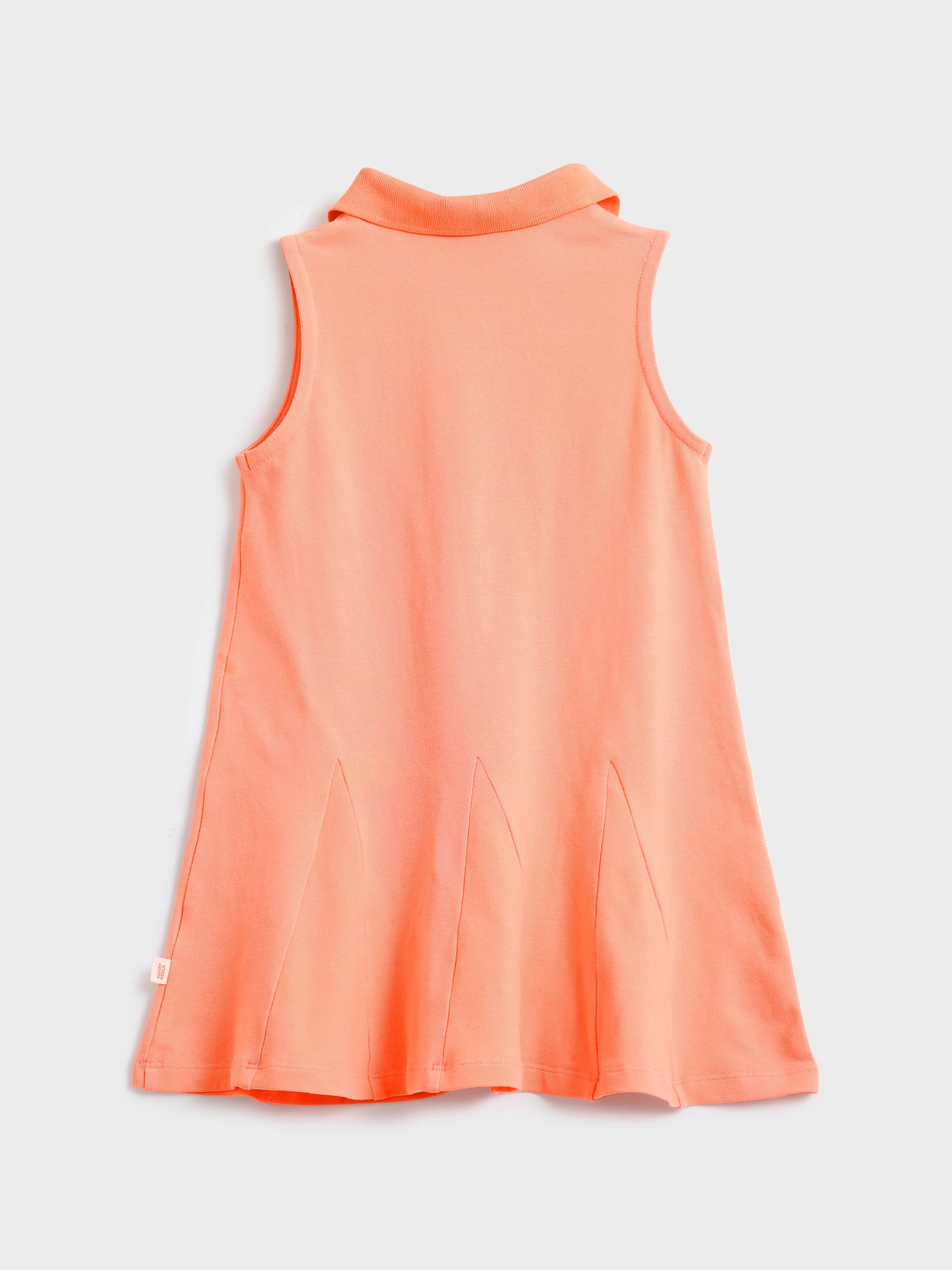 Peach Sleeveless Polo Dress